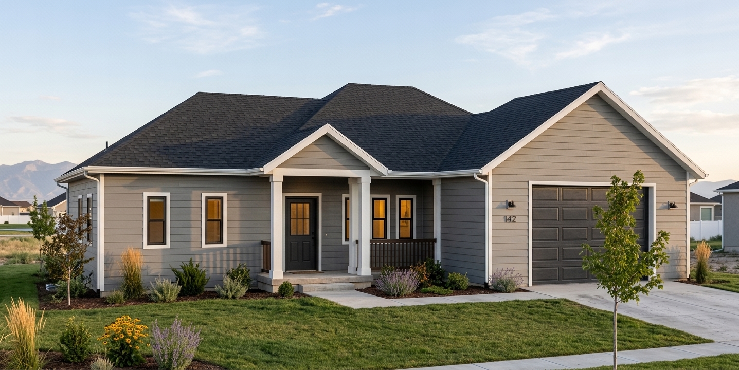 Exterior rendering of The Flint Hardy Homes cottage