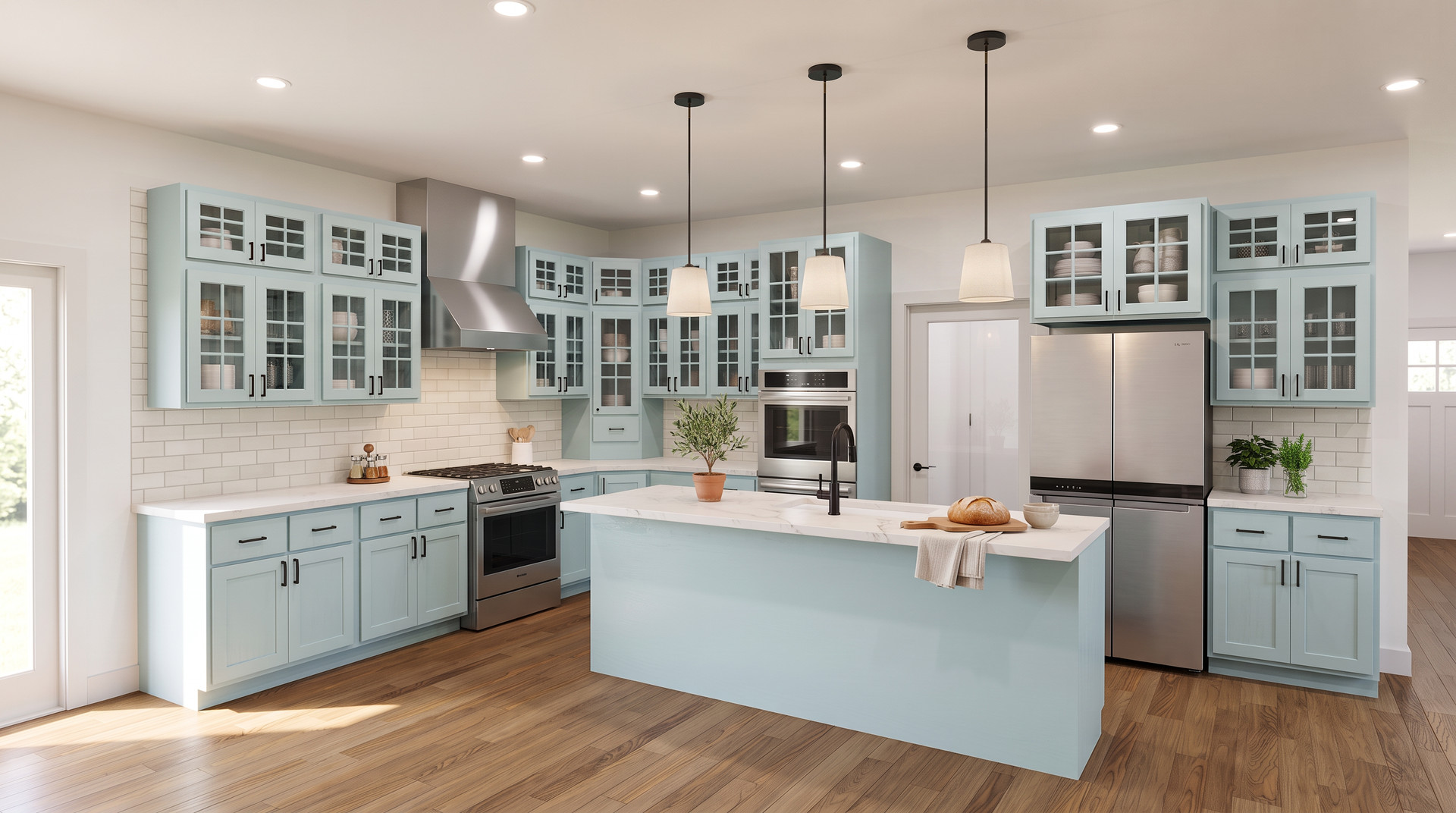 Kitchen rendering inside The Onyx Hardy Homes plan